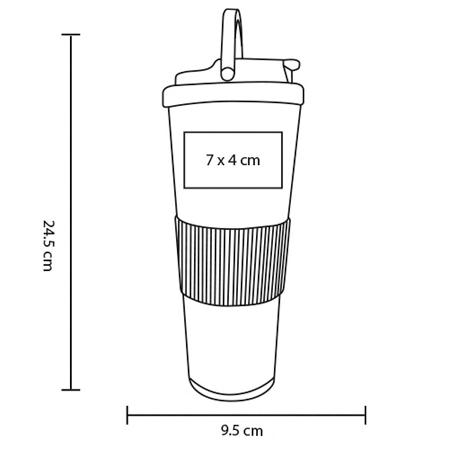 VASO PLASTICO MACTOMO 750ML