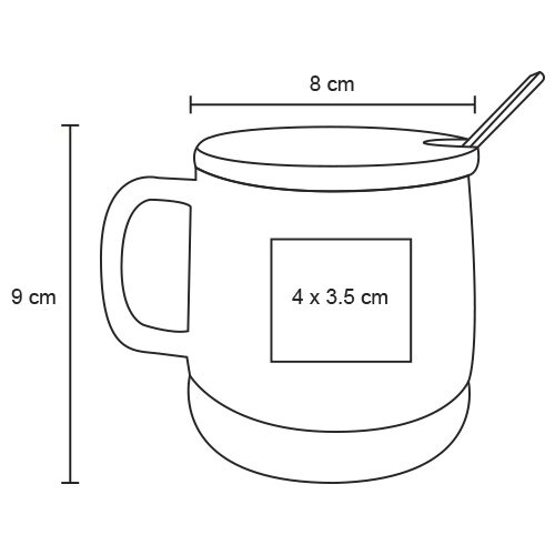 TAZA CERMICA MACTOSE 450ML