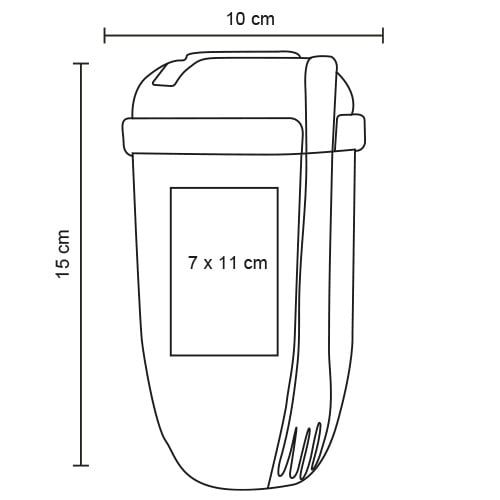 VASO POLIPROPILENO 800ML TACNUELM