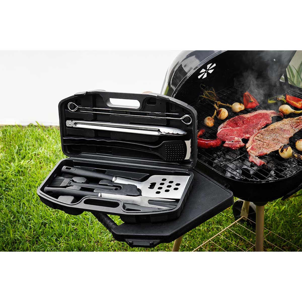 SET ACERO INOXIDABLE Y PLASTICO UTENSILIOS AACTARK