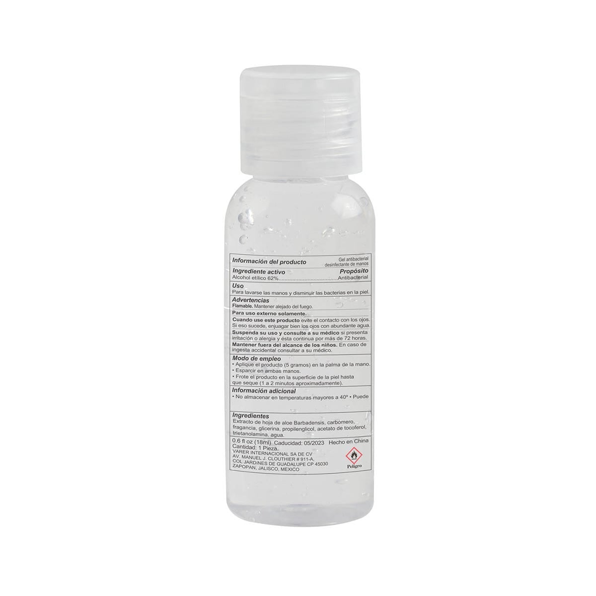 SANITIZANTE PLASTICO BACMEYA