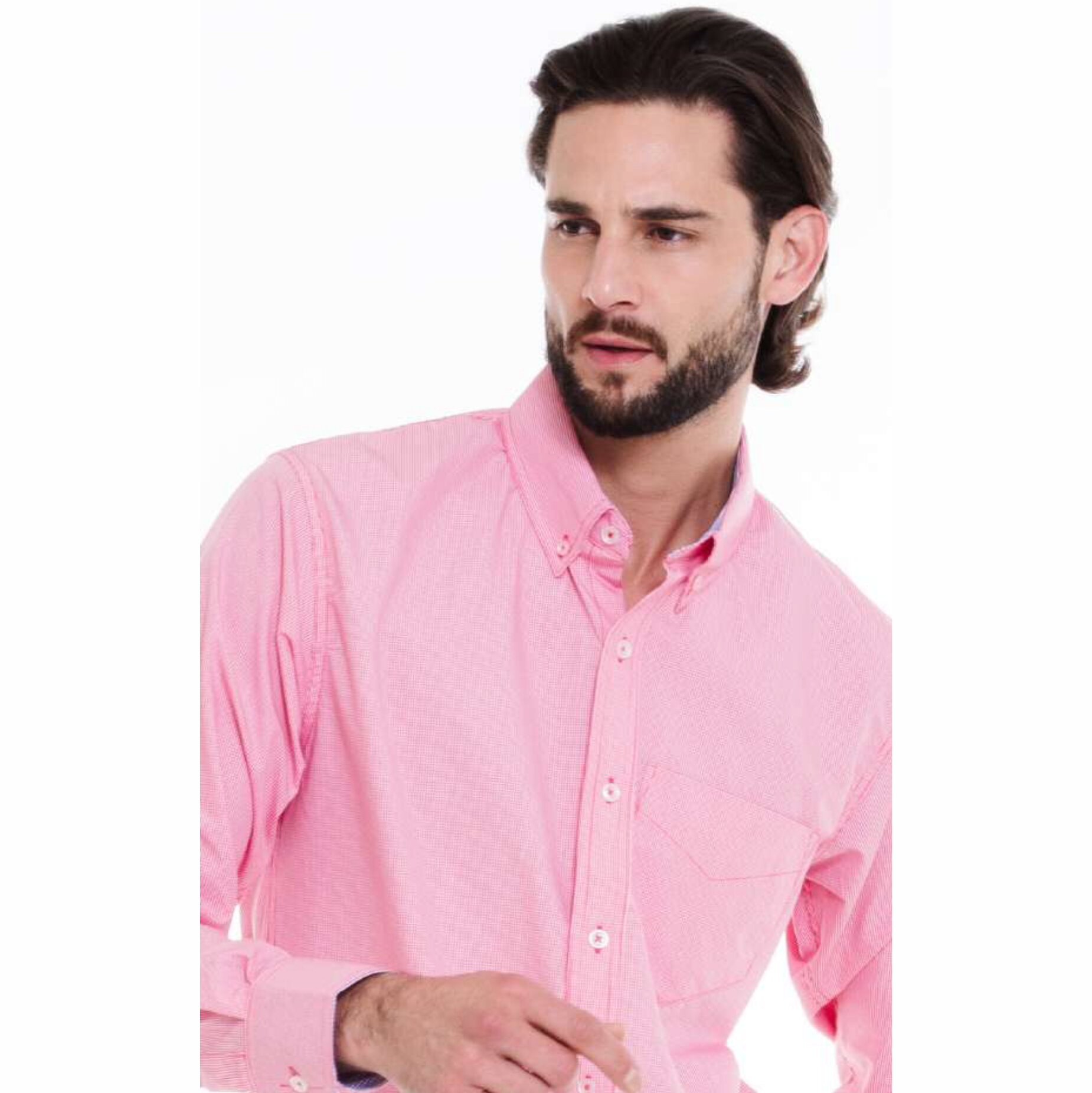 CAMISA CUADROS  RAYAS MANGA LARGA