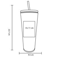 VASO PLASTICO MACTOLU 750ML