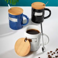 TAZA CERMICA / BAMBU / ACERO INOXIDABLE / METAL TAEIVA