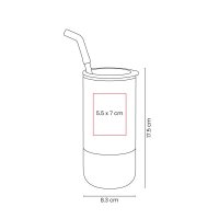 TERMO ACERO INOXIDABLE / PLASTICO / SILICN VACEEMA