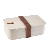 SET FIBRA DE AGAVE Y PLASTICO LONCHERA CONTENEDOR Y CUBIERTOS / ALGODN BOLSA ZACTANT