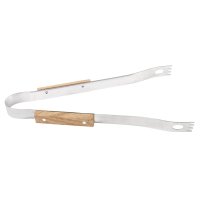 SET ACERO INOXIDABLE Y MADERA CAUCHO UTENSILIOS AACSVAL
